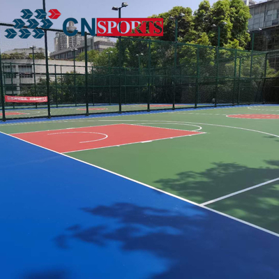 Silicon Polyurethane Basketball Rubber Flooring Waterproof Wear Resistant