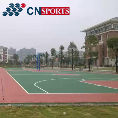Silicon Polyurethane Basketball Rubber Flooring Waterproof Wear Resistant