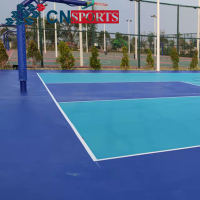 Silicon Polyurethane Basketball Rubber Flooring Waterproof Wear Resistant