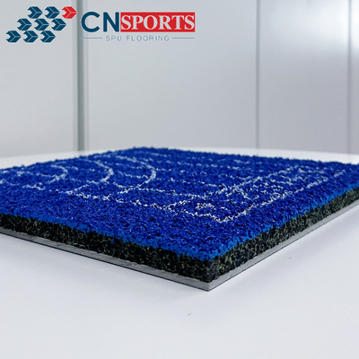 Blue Spraycoating Type Rubber Running Track Anti-UV Non-Toxic With IAAF Certificate