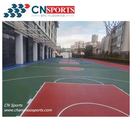 CN-S01 46 Hardness High Rebound Silicon PU Basketball Flooring Waterproof Soundproof