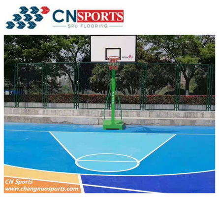 158 Tensile Elongation Silicon Pu Sports Flooring High Rebound Resilient