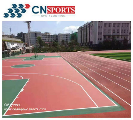 Soundproof Synthetic Bsketball Court Flooring Wear Resistant for Schools