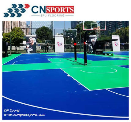 0.031 Wear Resistance SPU Basketball Court Flooring
