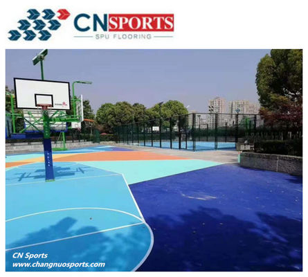 22% The Springback Value Silicon PU Basketball Flooring