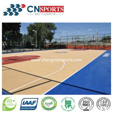 Outdoor Rebound to Normal and Anti-Seepage SPU Basketball Court Flooring