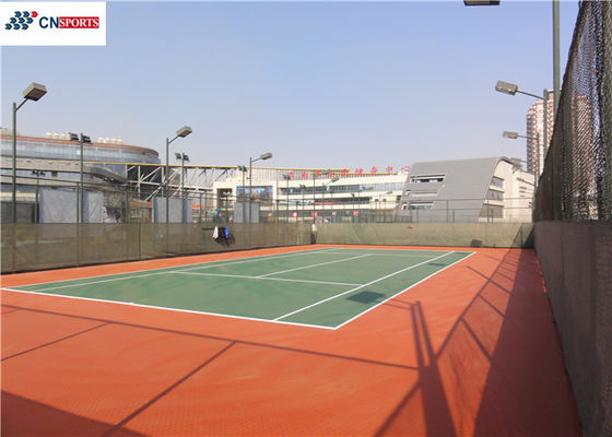 CN-S02 Silicon PU Tennis  Flooring and 0mm/min Water Permeability