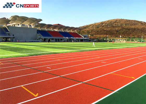 Escola IAAF PU pista de corrida anti-estática piso de pista amigável ao ambiente