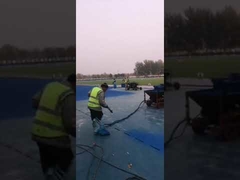 Spraycoating Surface Synthetic Rubber Flooring All Weather